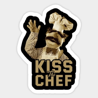 Kiss the chef // Swedish Chef Sticker